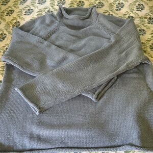 J. Crew men’s  Light Blue Rollneck cotton sweater
Never Worn !